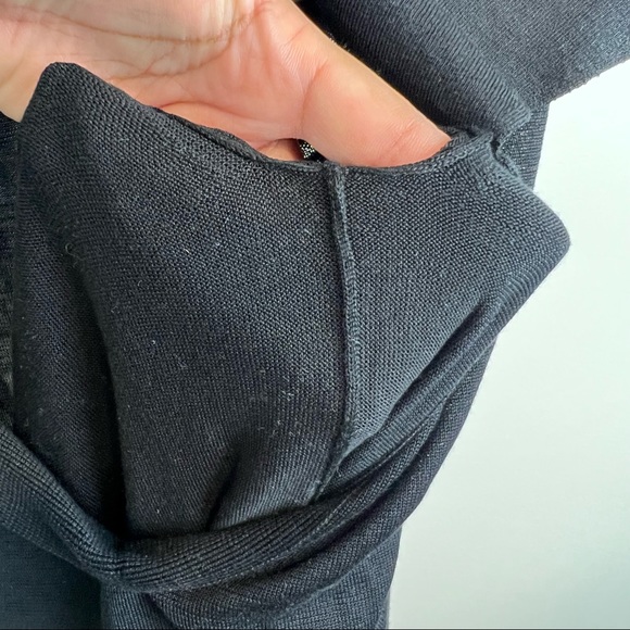 KHAITE Verena Long Sleeve Polo Stretch Silk Shirtdress in Large - Picture 8 of 9